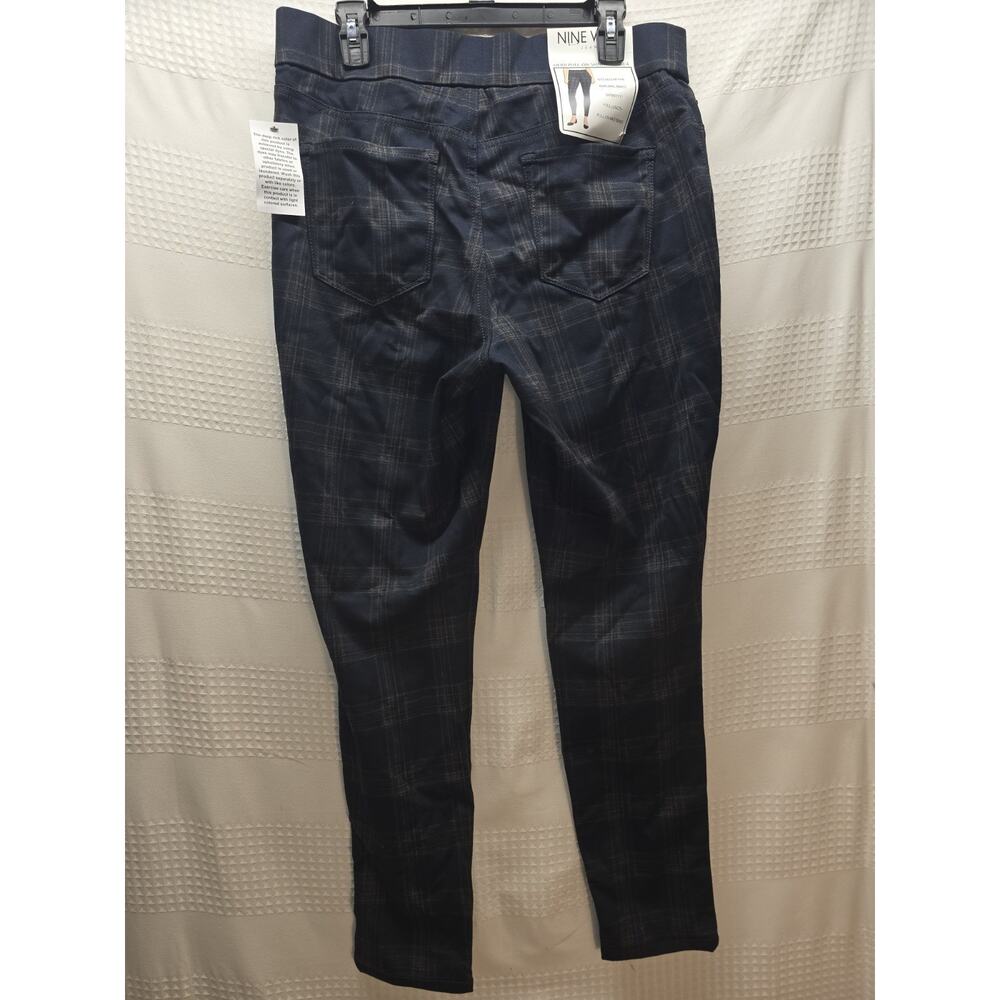 Nine West Ponte Heidi Pants Size 14 Womens Plaid - Picture 6 of 10